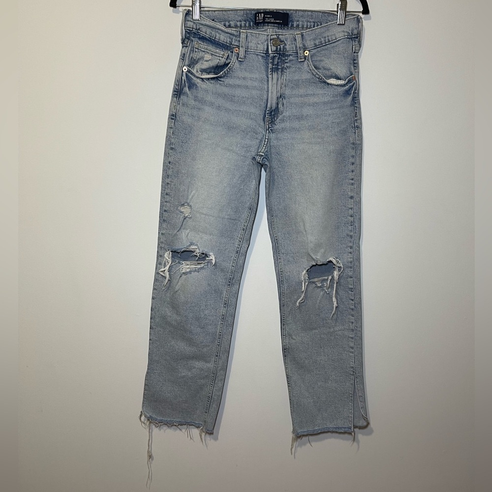 GAP women’s light wash 90’s loose straight leg denim jeans in us 6 - Picture 2 of 11